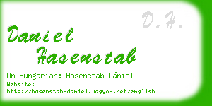 daniel hasenstab business card